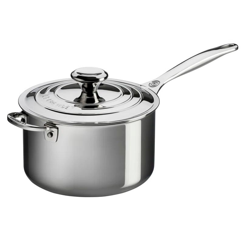 Le Creuset Le Creuset Stainless Steel Saucepan with Lid