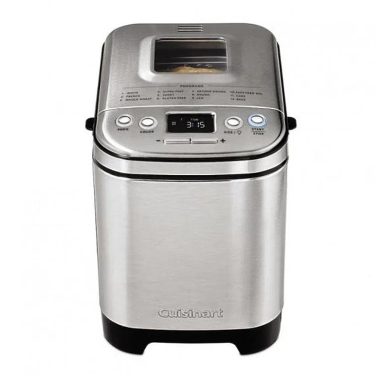 Cuisinart Bread Maker Machine, Compact and Automatic, Customizable Settings, Up to 2lb Loaves