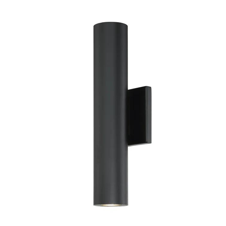 WAC Lighting dweLED, Caliber 2 Light LED Indoor and Outdoor Wall Light 3000K in Black