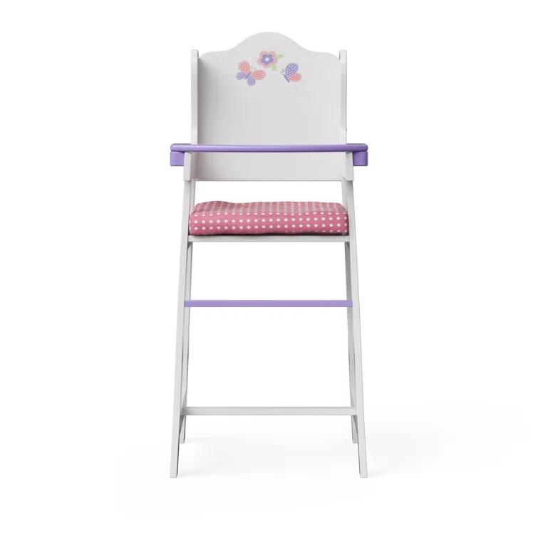 Teamson Kids Olivia's Little World Wooden Baby Doll High Chair