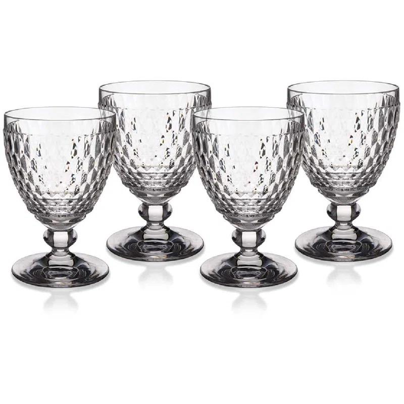 Villeroy & Boch Boston Colored Lead Free Crystal Goblet Set