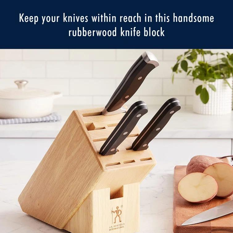 HENCKELS HENCKELS Edge Maintenance Hardwood Knife Block, Knife Storage, 11-slot