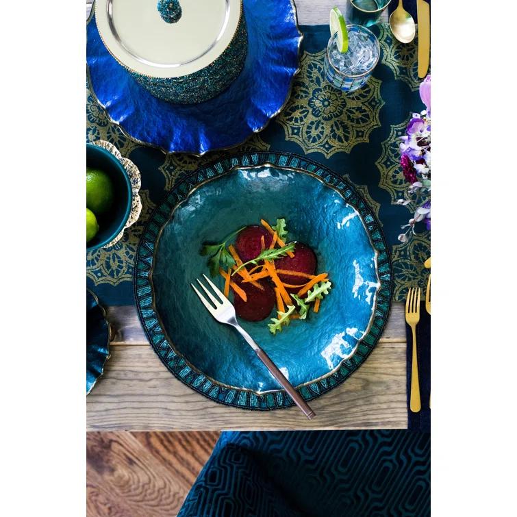 Viva by Vietri Baroque Glass No Pattern Charger