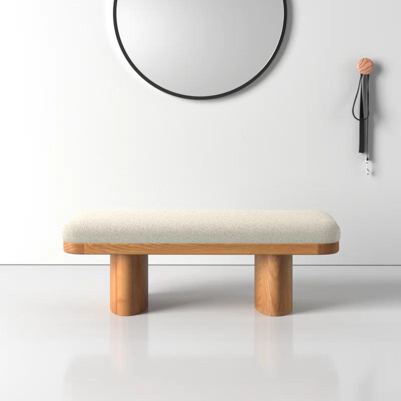 AllModern Hilarie 48" Boucle Bench & Reviews | AllModern