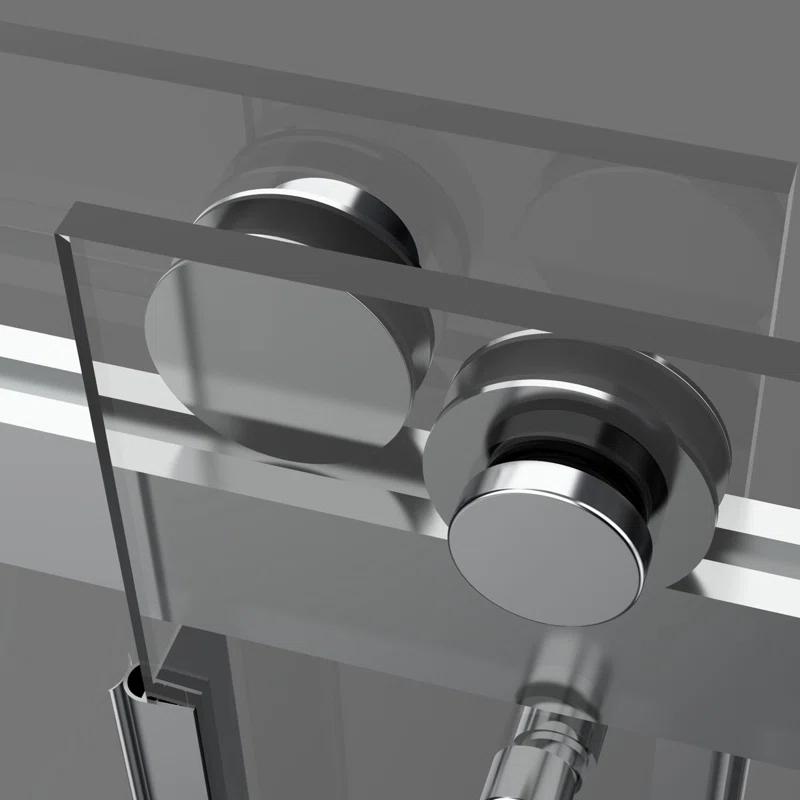 HHK HOME 60'' W 76'' H Frameless Rectangle Shower Enclosure HHKSS04-CH-6076