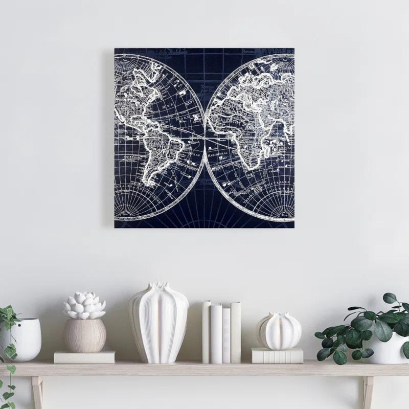 Begin Edition International Inc. " World Map Blue "