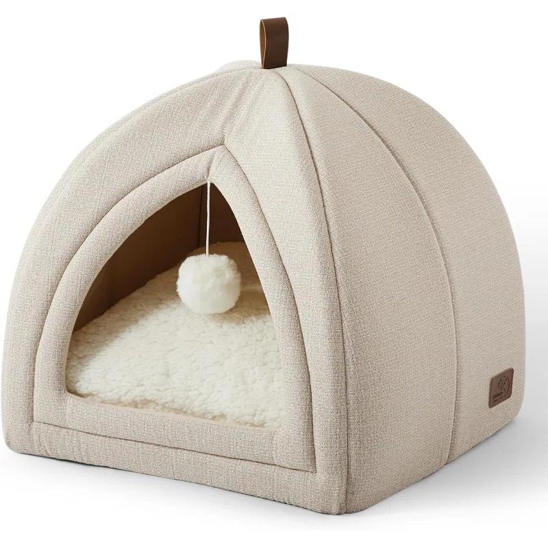 Tucker Murphy Pet™ The Cat Beds for Indoor Cats - 2 in 1 Cat Cave for Kittens and Small Pets, Cat Hideaway with Non-Slip Bottom,16 inches