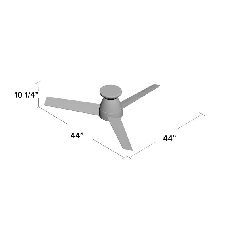 Modern Forms Tip Top 3 - Blade Smart Propeller Ceiling Fan with Light Kit Included