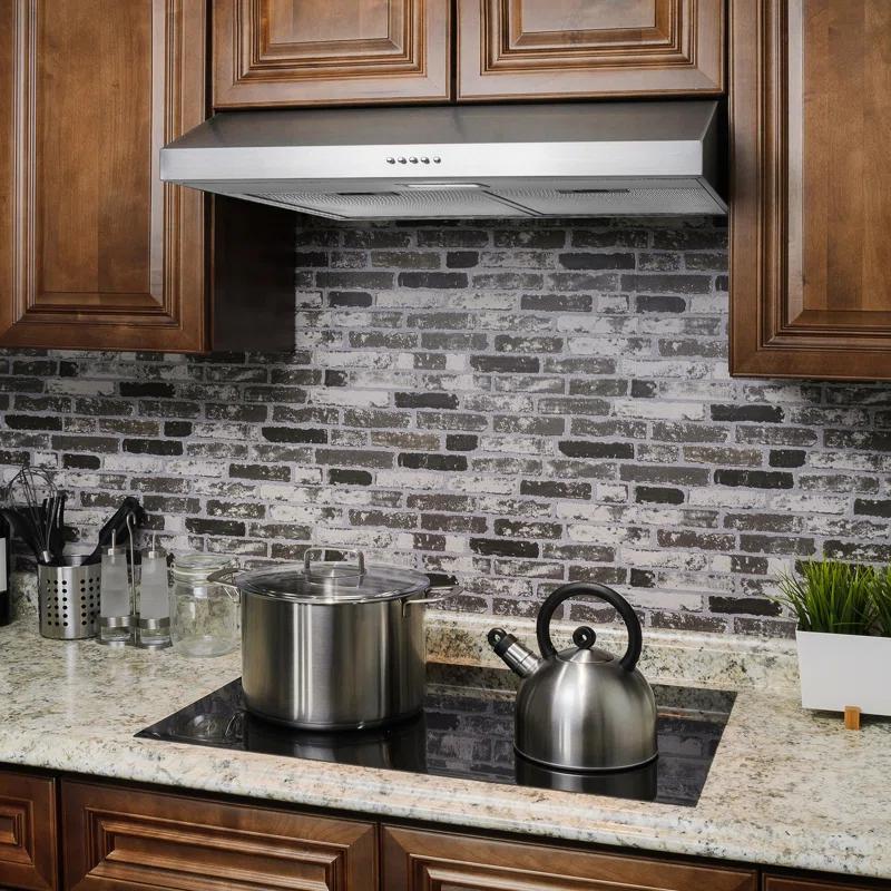 24" Convertible Under Cabinet Range Hood in Stainless Steel with Carbon Filters