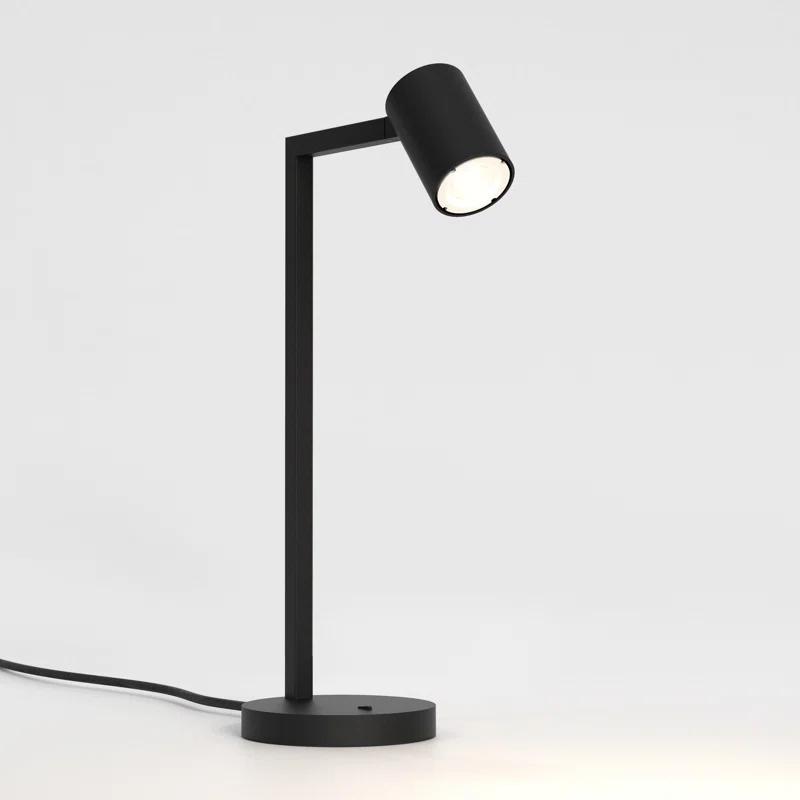 Astro Ascoli Desk Indoor Table Lamp (Matt Black) - Dry Rated - GU10 Lamp, Designed in Britain - 1286135-3 Years Guarantee