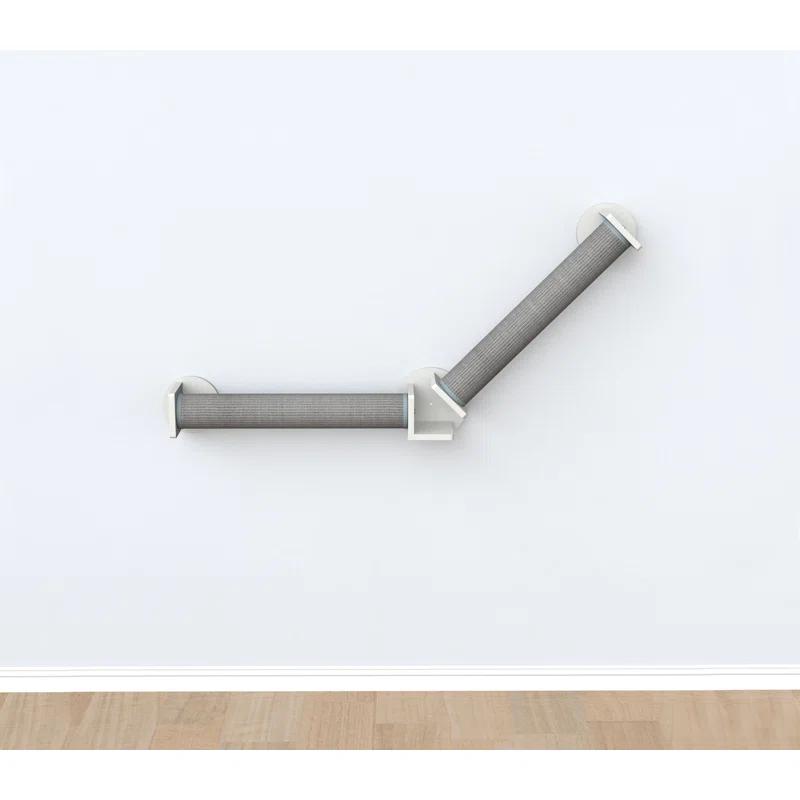 TRIXIE Wall Set 4, Indoor Wall Mounted Cat Scratching Posts for Elevated Fun, Lounger, Scratcher, Perch