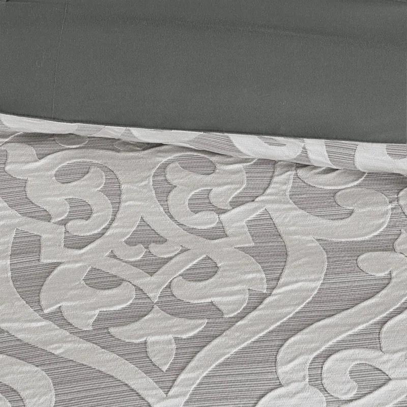 Madison Park Odette Jacquard 8 Piece Comforter Set