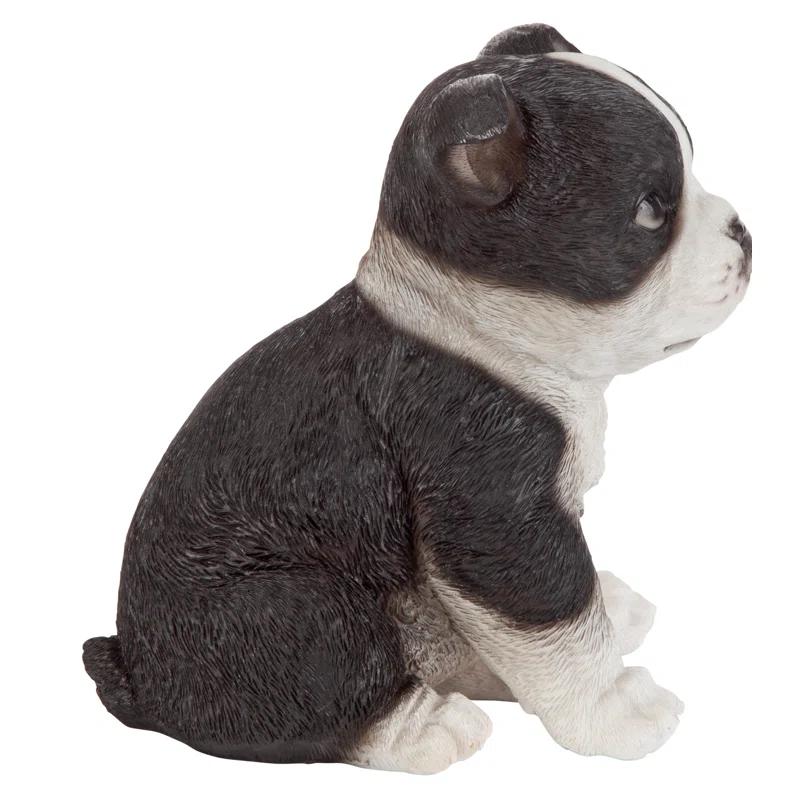 Design Toscano Boston Terrier Puppy Partner Dog Statue