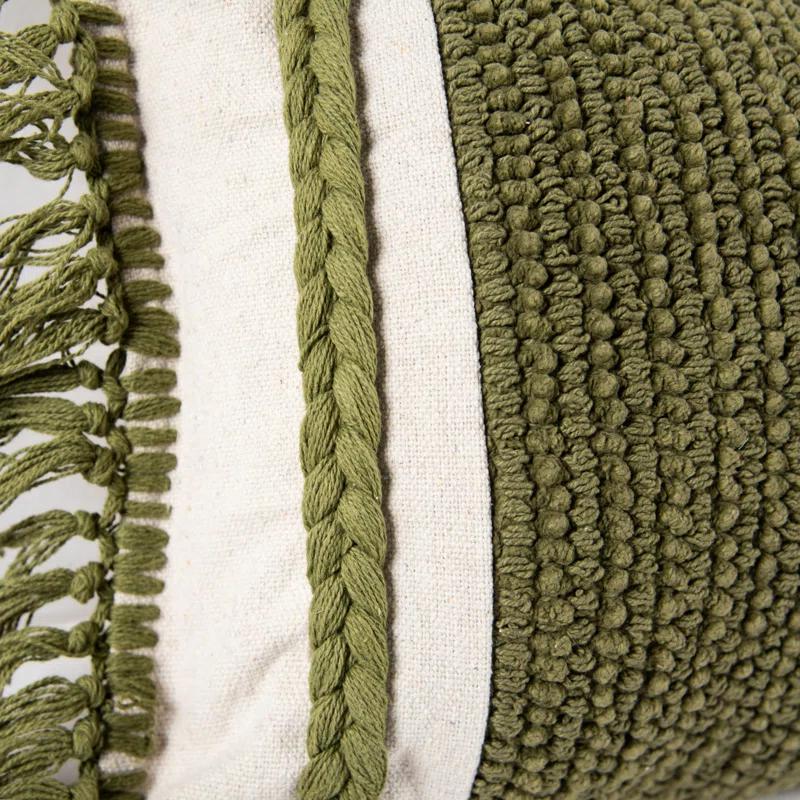 Rizzy Home Fringed Throw Pillow