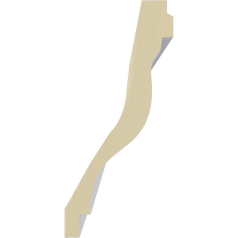 Ekena Millwork 7 1/8"H x 3 1/4"P x 7 3/4"F x 94 1/2"L Milton Smooth Crown Moulding