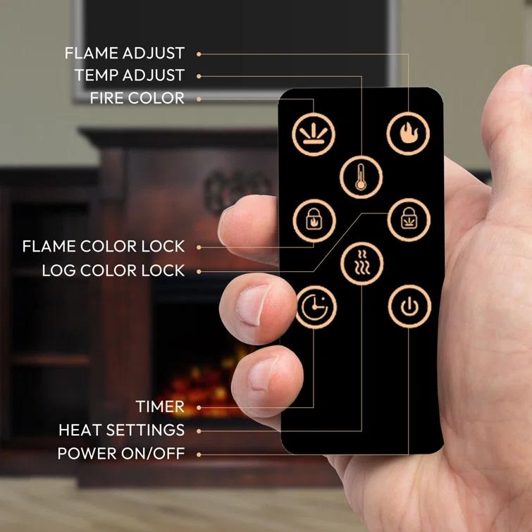 Cambridge Cambridge Sanoma Freestanding Electric Fireplace Heater with Traditional Mantel, Timer, Remote Control