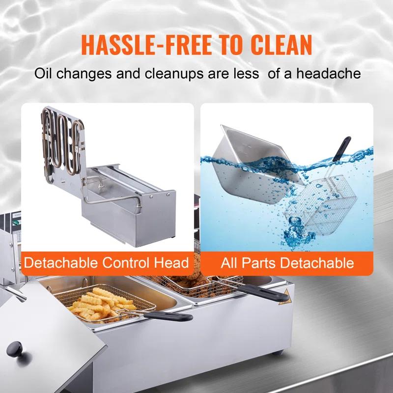 VEVOR VEVOR 3000 Watt 24 2 Basket Deep Fryer Accessory