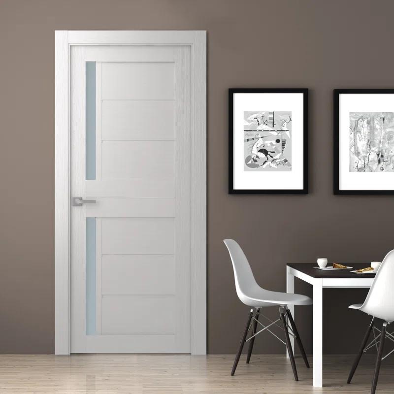 Belldinni Esta 80'' Solid + Manufactured Wood Paneled Slab Door