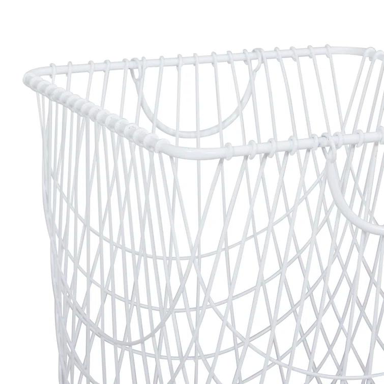 CosmoLiving by Cosmopolitan Metal Deep Set Metal Mesh Laundry Basket Storage Cart with Wheels and Handles & Reviews | Joss & Main