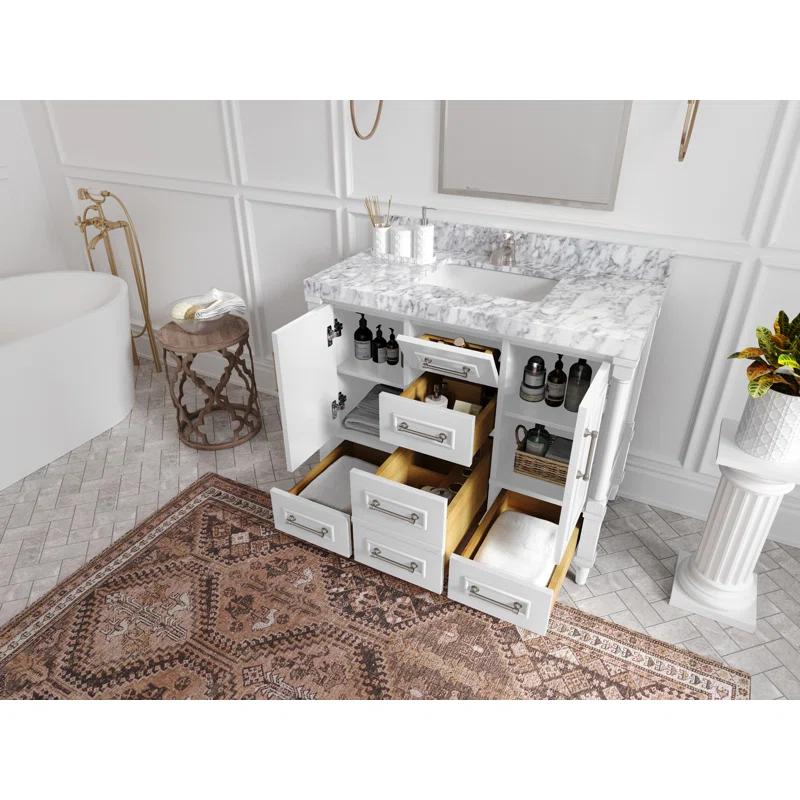 Willow Collections Aberdeen 42'' Single Bathroom Vanity with Quartz Top
