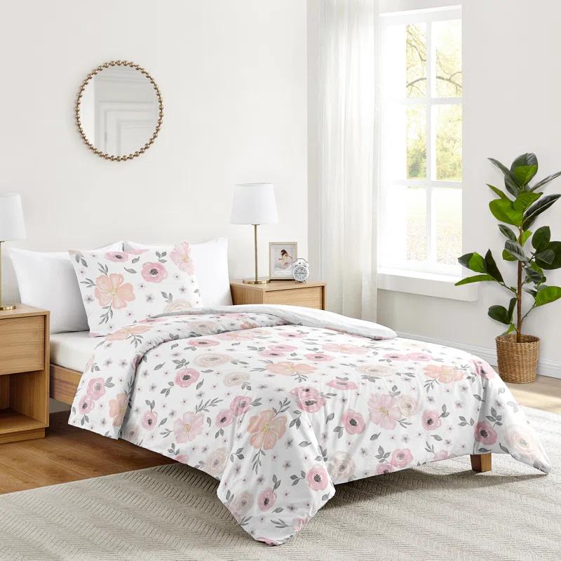 Sweet Jojo Designs Watercolor Microfiber Comforter Set