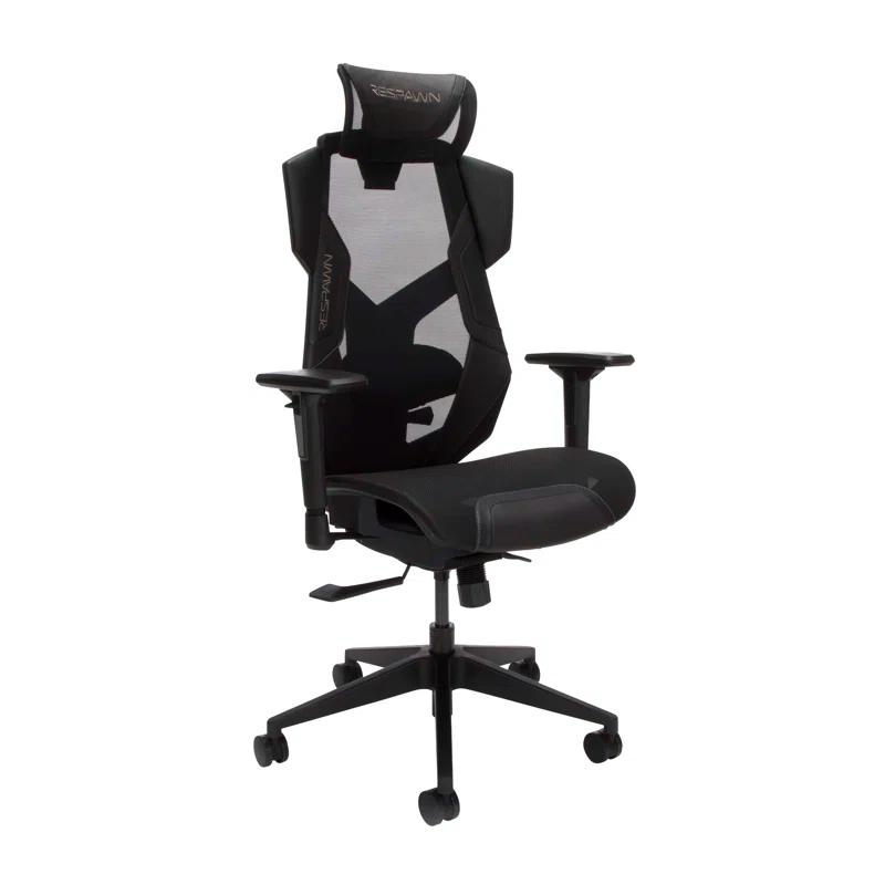 Respawn RESPAWN FLEXX Mesh Gaming Chair With Lumbar Support, Ergonomic Gaming Chair with Recline/Tilt Tension Controls, Adjustable Arms, 300lb Max Weight With Wheels for Computer/Desk/Office