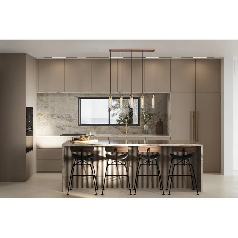 Z-Lite Beau 5 - Light Dimmable Square / Rectangle Chandelier