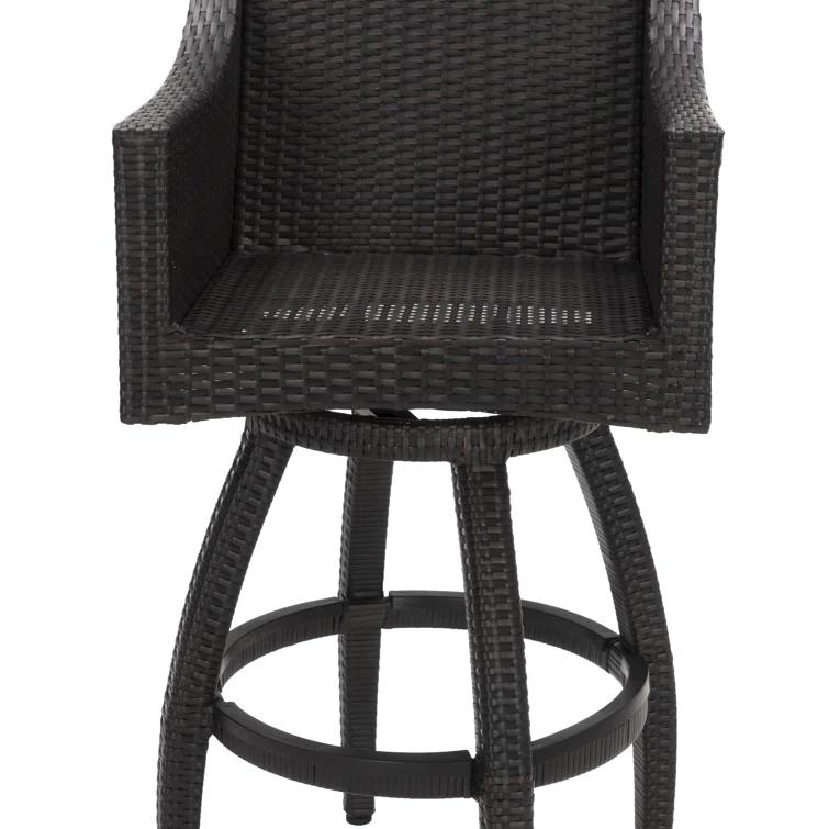 Wildon Home® Fionnula 30" Patio Bar Stool With Sunbrella Cushion Covers (Set of 2)