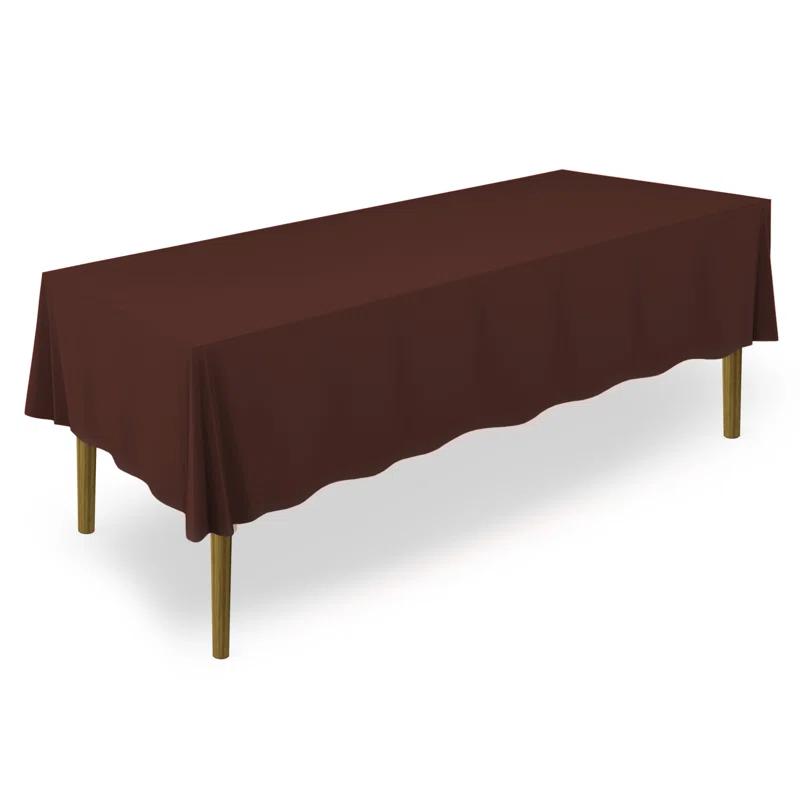 Lann's Linens Solid Color Rectangular Tablecloth