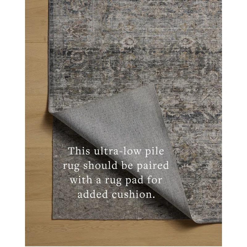 Amber Lewis x Loloi Machine Washable Josie Dove / Gold Area Rug