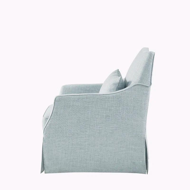 Martha Stewart London 360°Swivel Armchair with Lumbar Pillow