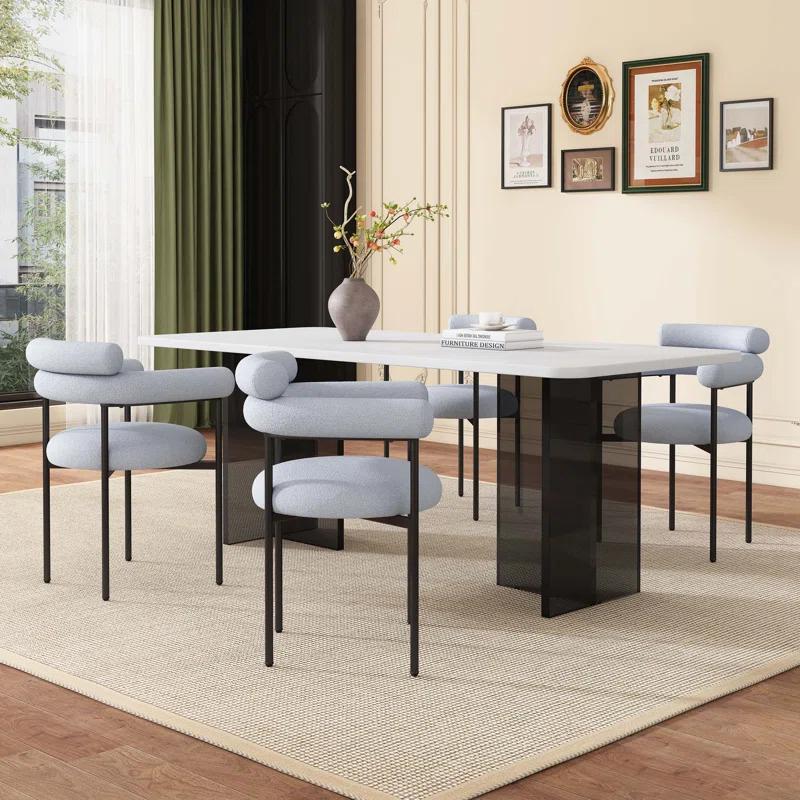 Wade Logan® Rylan Upholstered Armchair Dining Chairs (Set of 2)