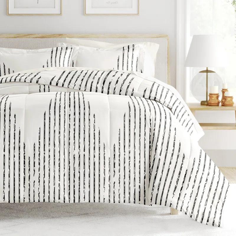 7-Piece Bedding Bundle - Pattern Comforter and Sheet Set