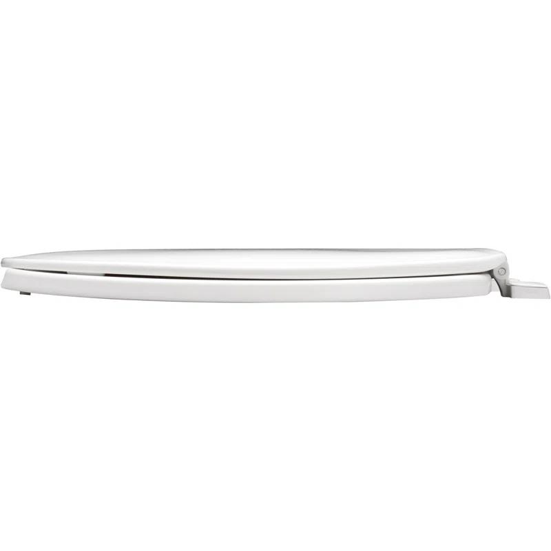 Bemis 7E75 000 BEMIS 75 Commercial Open Front Toilet Seat with Cover, ROUND, Plastic, White