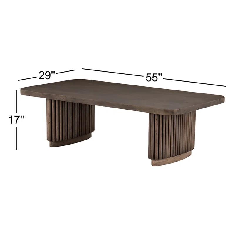 Ridged Base Coffee Table