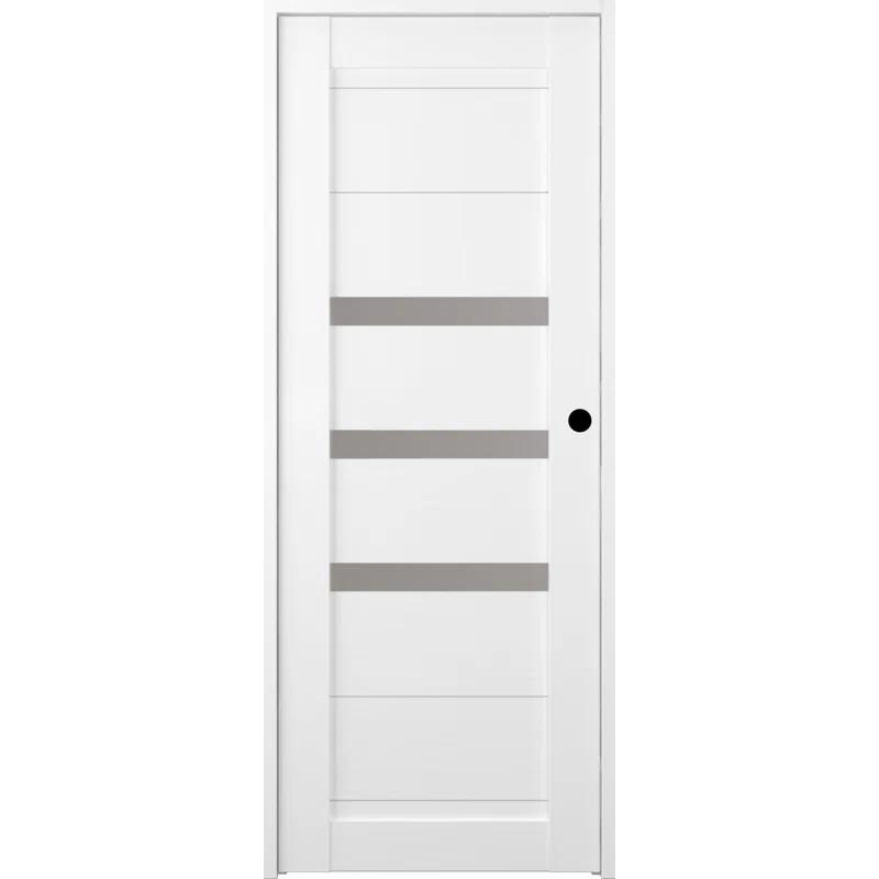 Belldinni Dora DIY-FRIENDLY Paneled Prefinished Wood and Glass Composite Single Prehung Door
