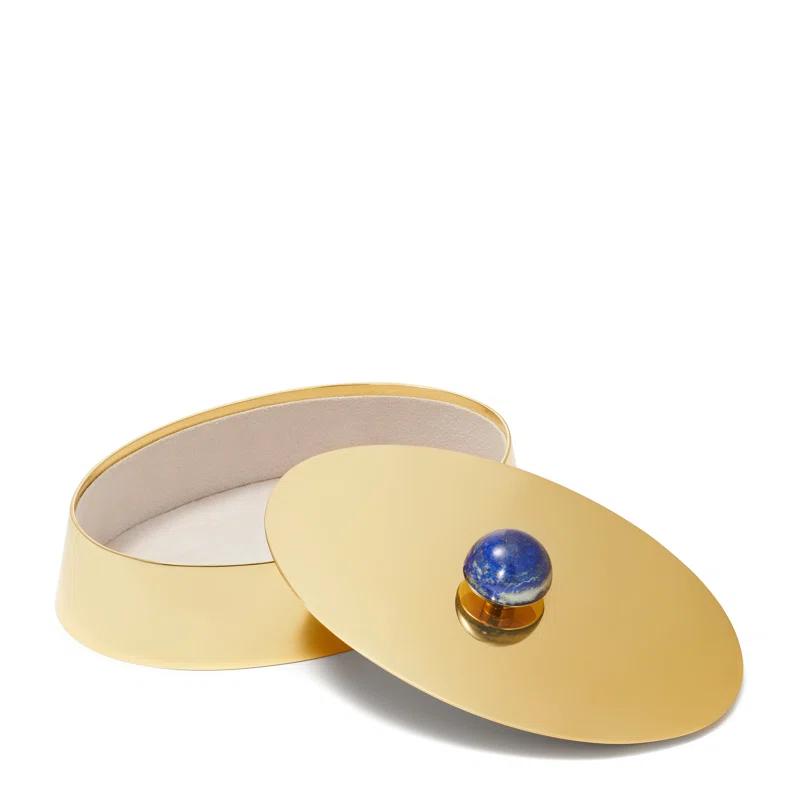 AERIN Handmade Brass/Lapis Decorative Box