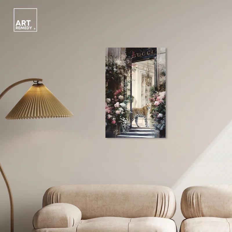 Art Remedy Flower Storefront Canvas Fashion Designer Wall Art by Art Remedy