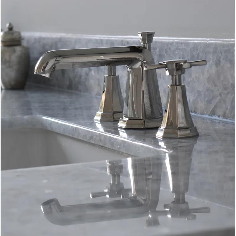 Perrin & Rowe U.3142X-APC-2 Deco Widespread Lavatory Faucet