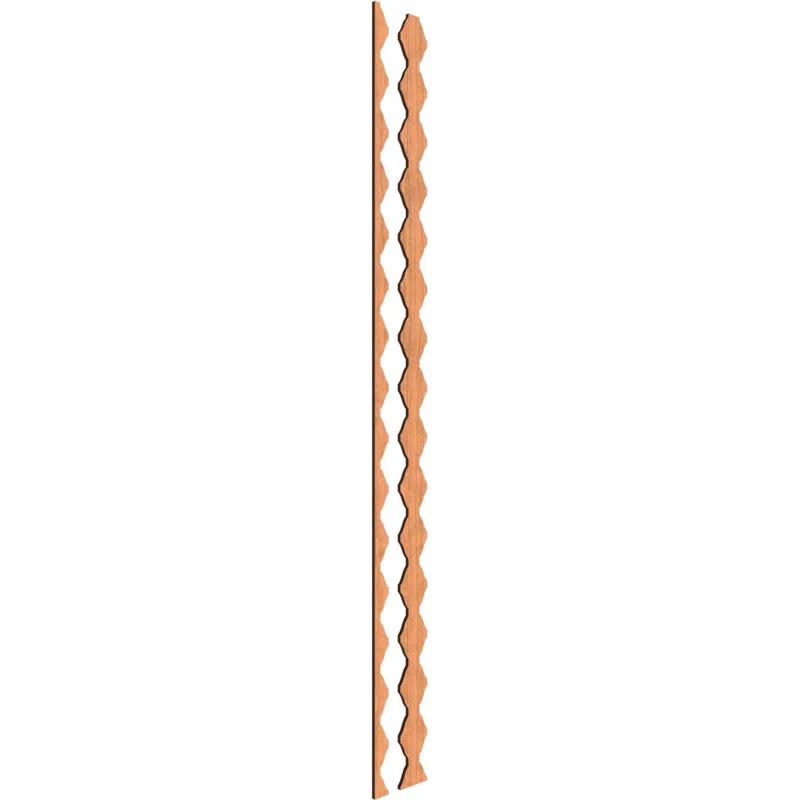 Ekena Millwork Sheyenne Adjustable Wood Decorative Slat Wall Panel Kit