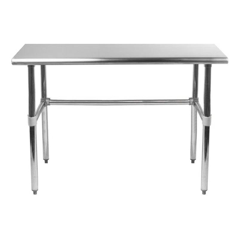 Amgood Stainless Steel Open Base Work Table