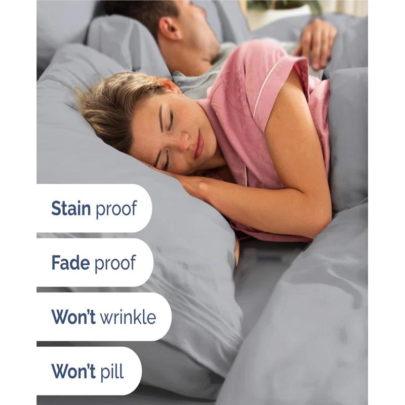 CGK Linens 4 Piece Sheet Set Premium Cooling, Soft & Wrinkle Free Sheet Set