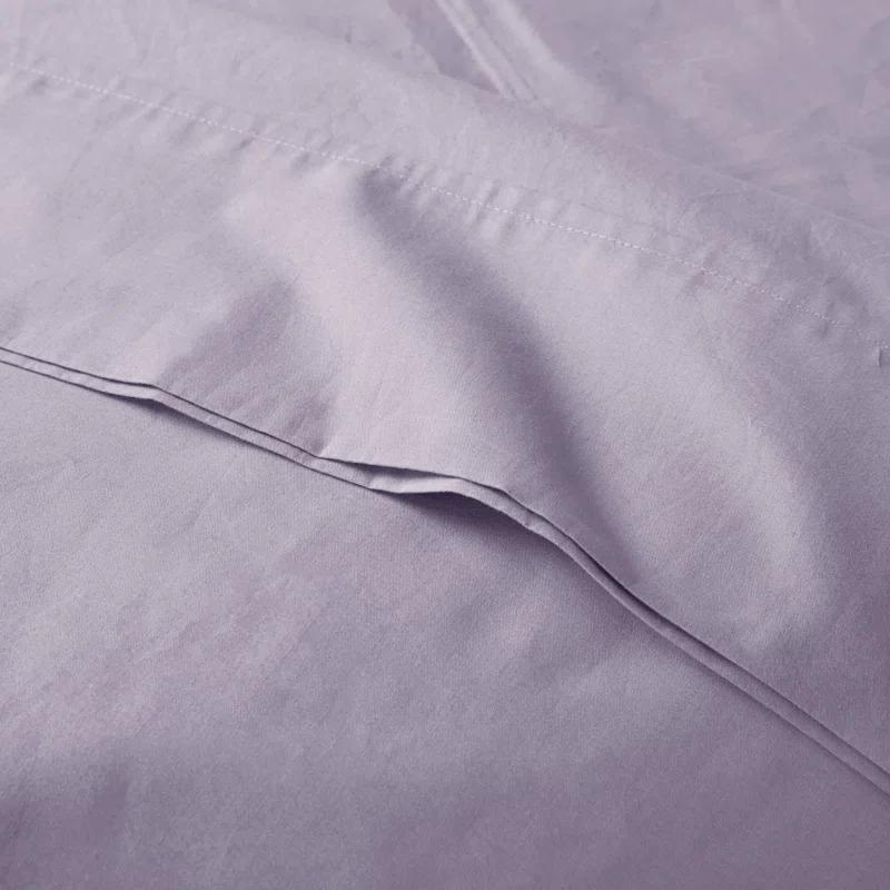 Peached Percale 200 Thread Count Relaxed Cotton Percale Sheet Set