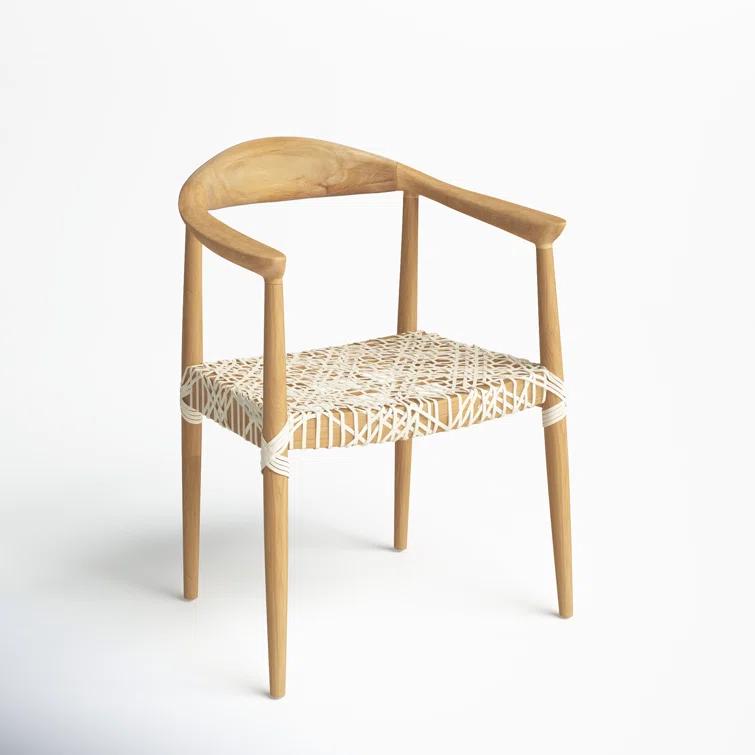 Kazbah Leather Dining Arm Chair