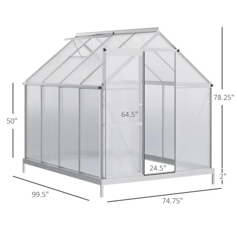 99" W x 74" D Greenhouse