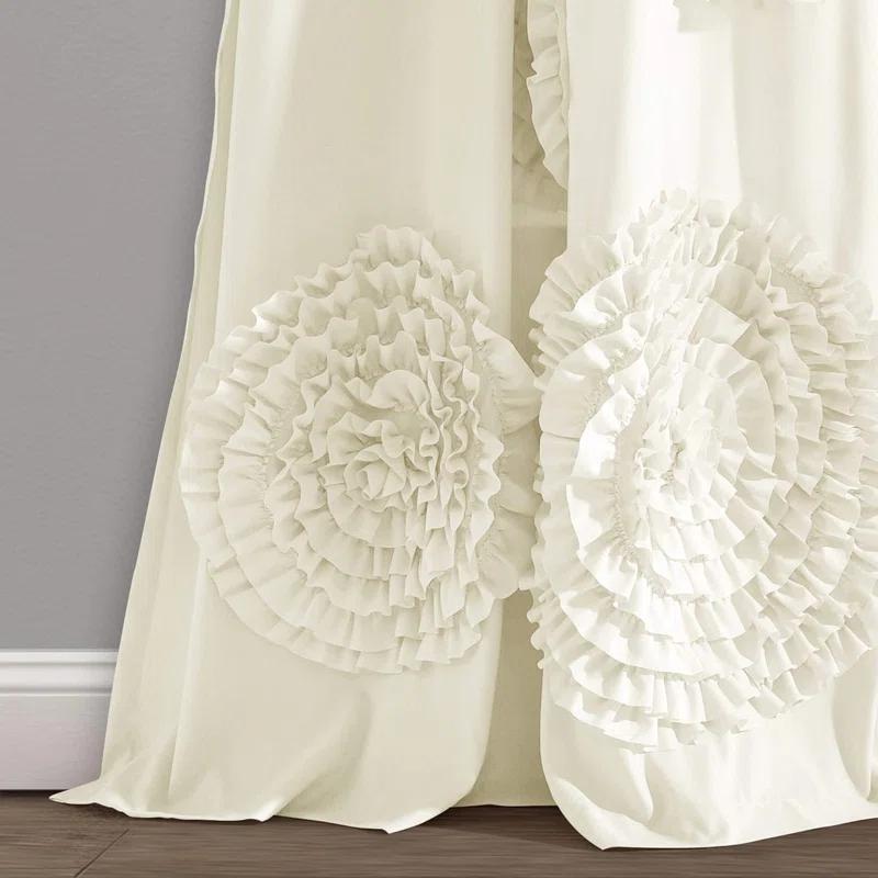 Lush Decor Synthetic Semi Sheer Single Curtain Panel Single Panel