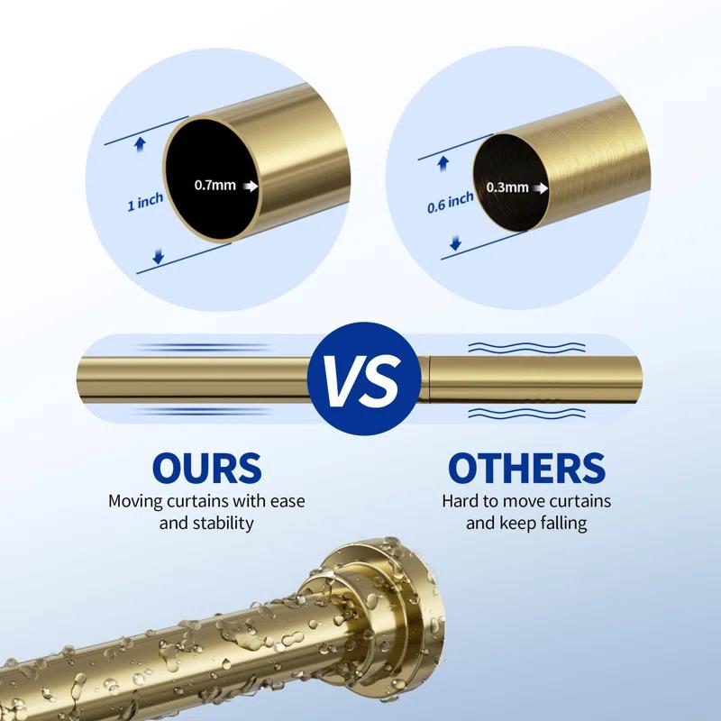 Tromay Heavy Duty Tension Shower Rod