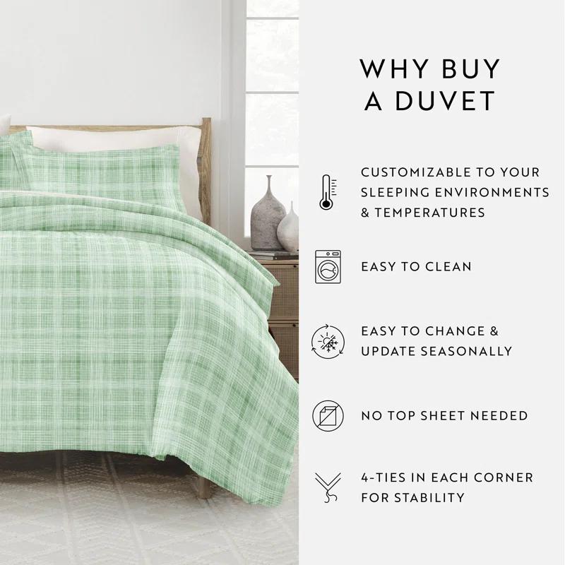 Becky Cameron Simply Soft Thatch Pattern Duvet Cover Set