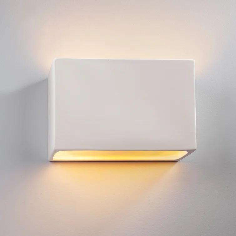 Justice Design CER-5645W-BIS Ambiance Collection - 1 Light Outdoor Wall Sconce Bisque  Choose Your Options