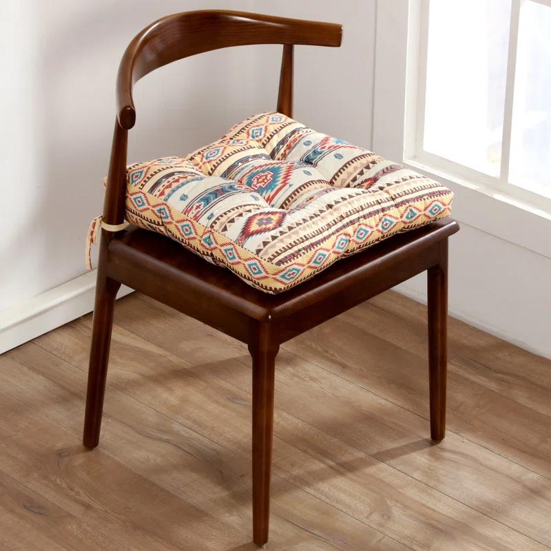 Barefoot Bungalow Quilted Reversible Indoor Chair Pad Cushion